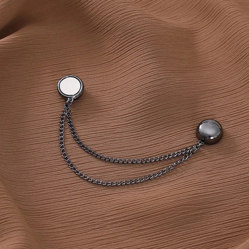 Magnetic Adjustable Trouser Legs Clips For Pants Pin Retractable Fixed Leg Pants Loose Button For Jeans Cardigan Vue