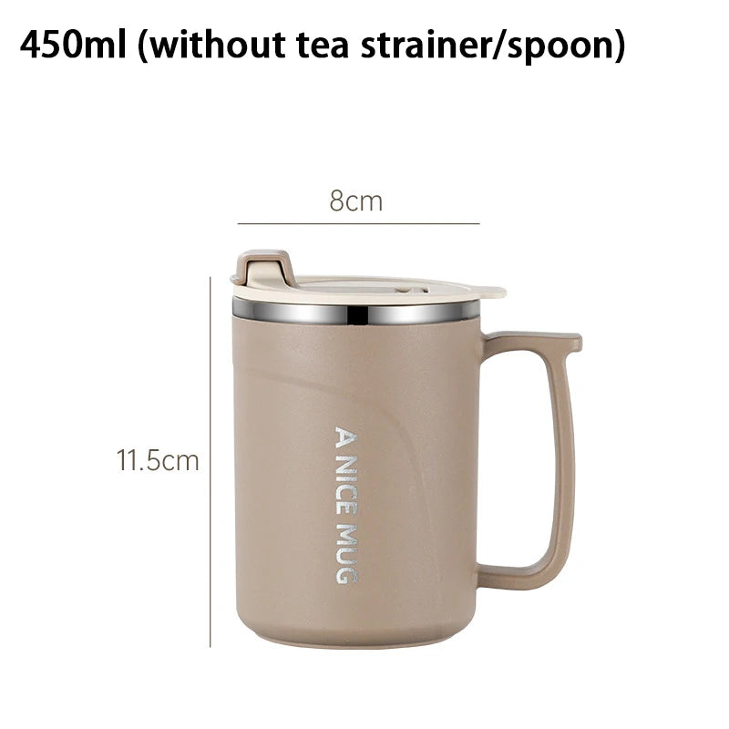 Thermal Coffee Mug Spoon Double Wall Stainless Steel Cold Water Vue A5 1pc