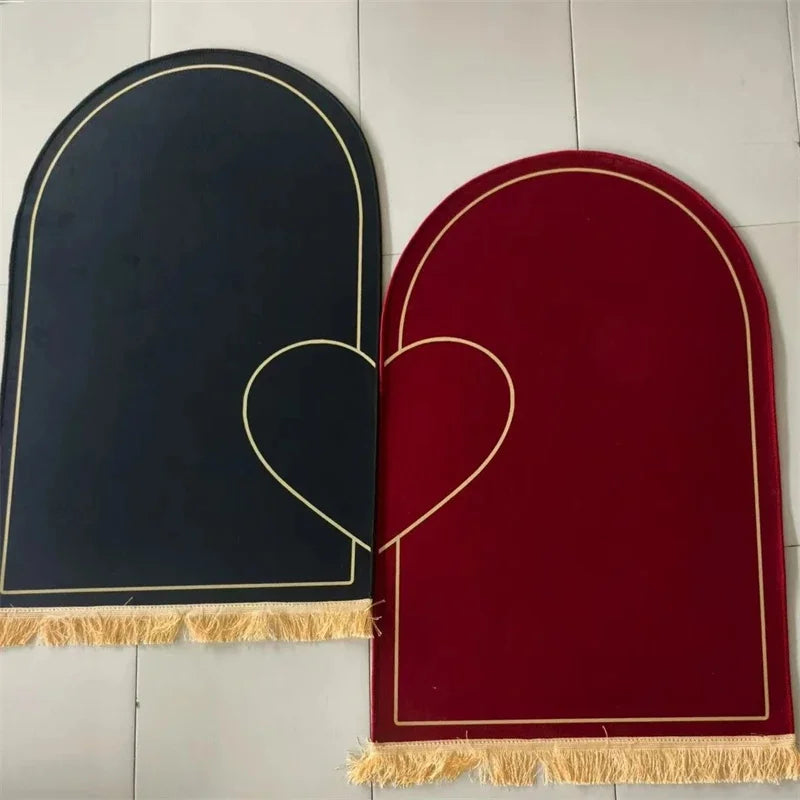 Irregular Flannel Prayer Rug Thick Short Pile Sponge Back Floor Mat Home Altar Meditation Corner Adults Cozy Spiritual Gift Vue