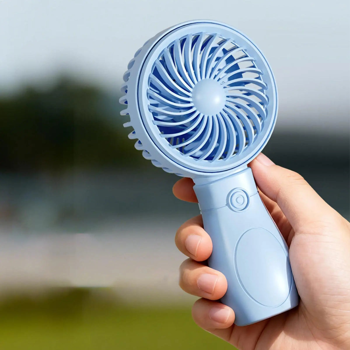 3 Speed Mini Handheld Fan, Ultra Low Noise Portable Desk Fan, Small Personal Cooler for Home Office School Travel Indoor Outdoor Vue