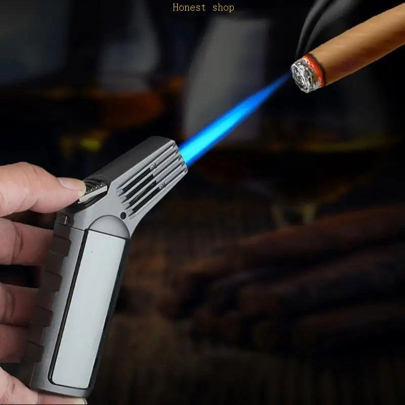 OOTDTY Windproof Blue Flame Refillable Gas Torch Lighter Refillable Gas Torch Vue