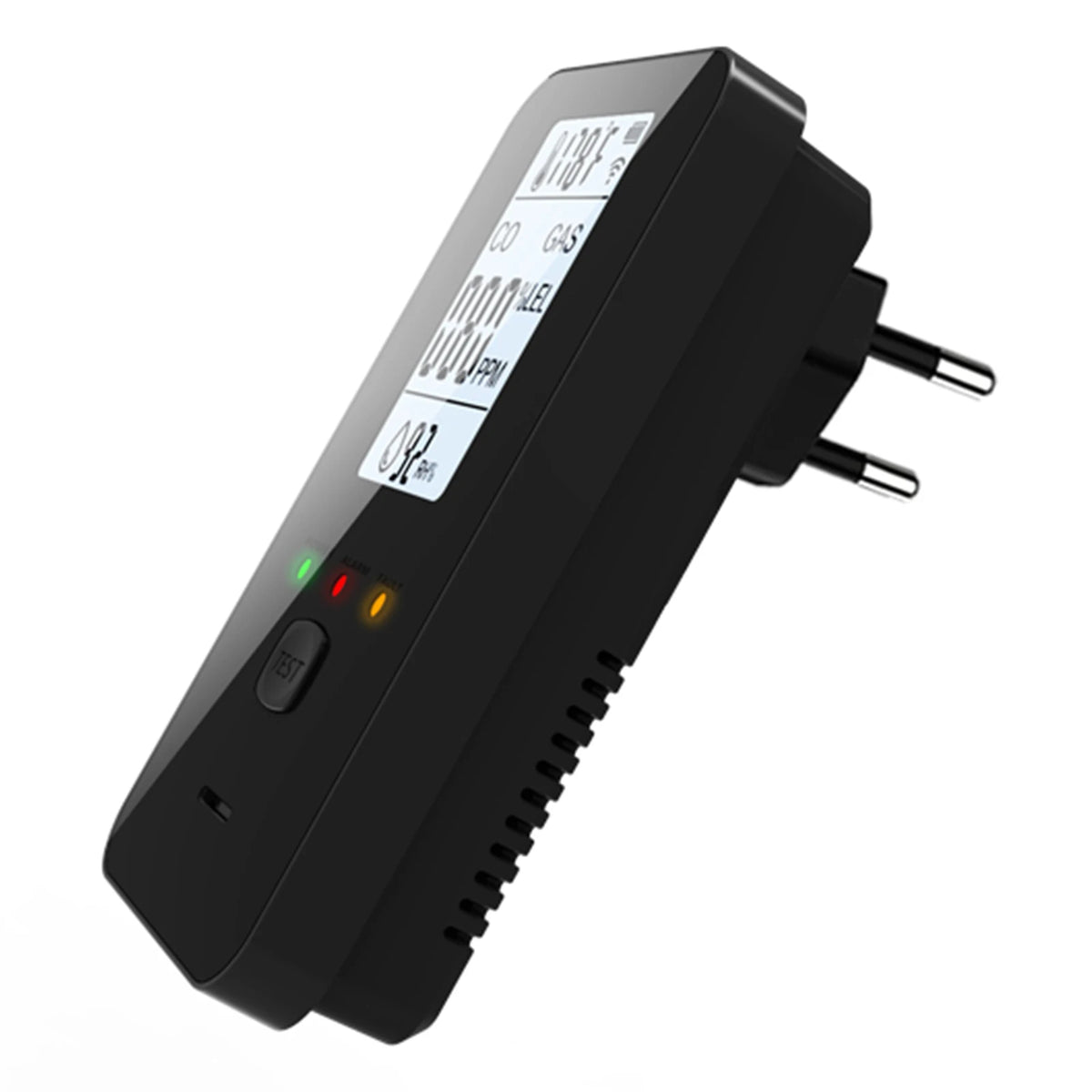 4-in-1 CO2 & Gas Detector with LCD Display | ALLOET Gas & Air Quality Detector Vue