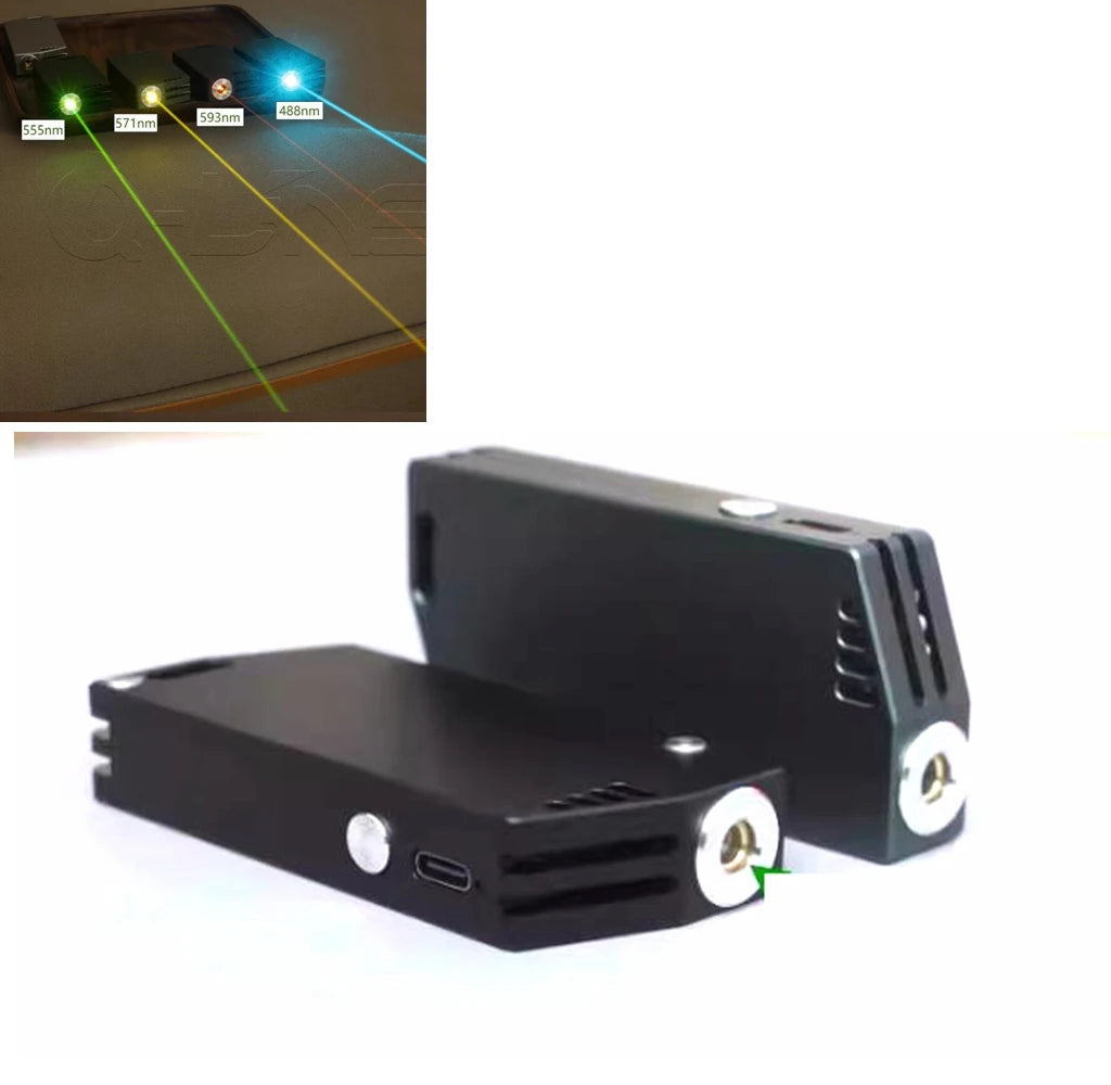 TYPE C Charging Portable 593nm 571nm 555nm 638nm 532nm Light Laser Indicator Module Vue 638nm 200mw