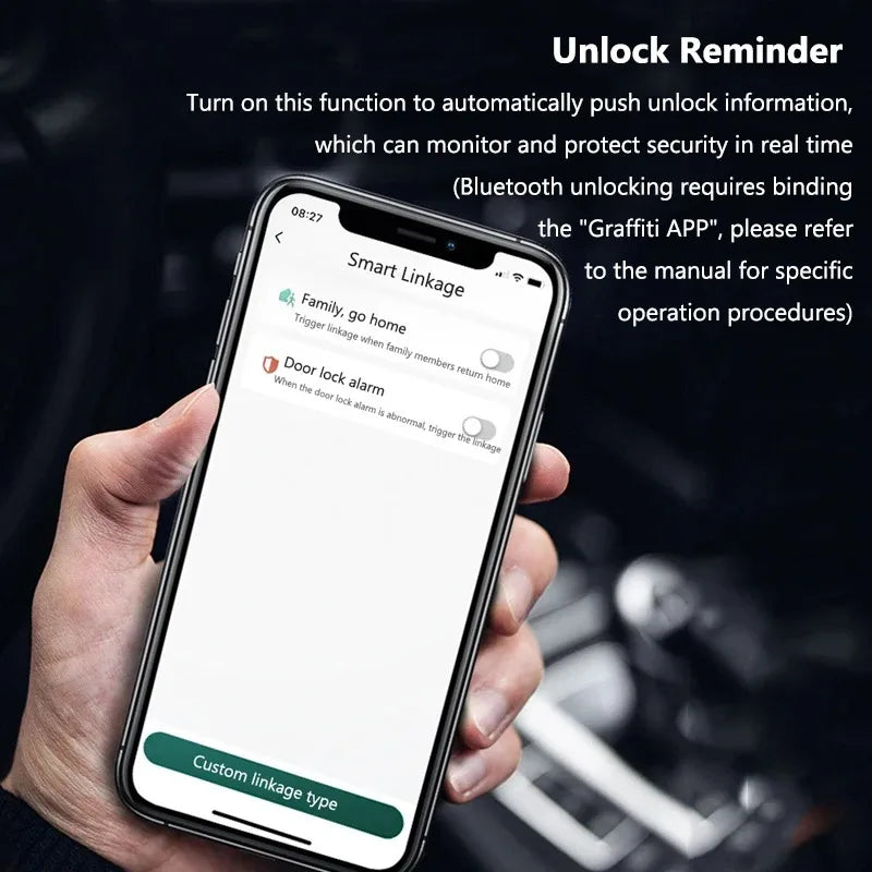 Keyless USB Charging Door Lock Fingerprint Smart Padlock Quickly Unlock Zinc Alloy Metal Self-imaging Chip Fingerprints Lock Vue