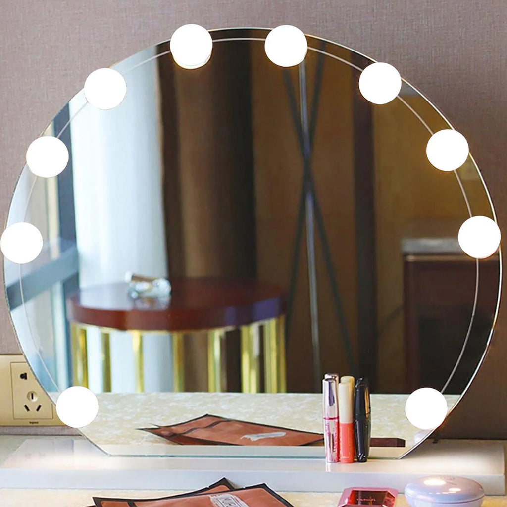 LED Makeup Comestic Mirror Light Kit with Dimmable Light Bulb Makeup Mirror Light Bulb Vue