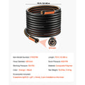 SucceBuy Heavy Duty Rubber Garden Hose – Flexible & Kink-Free Rubber Garden Hose Vue 75ft 0.625inch United States