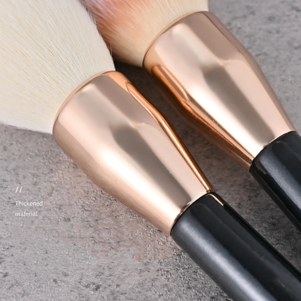 Powder Makeup Brush Free Print Logo Soft Dense Bristle Blush Brush Blending Cosmetic Makeup Brushes Tool for Beauty 10pcs Vue