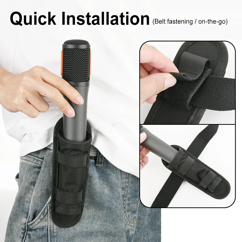 Lightweight Universal Microphone Storage Bag & Mic Holder Microphone Storage Bag Vue