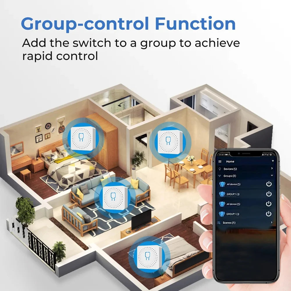 Zigbee 3.0 Wireless Magnetic Door Window Detector Smart Home Security Alarm Sensor With APP Alert Notification Voice Control Vue