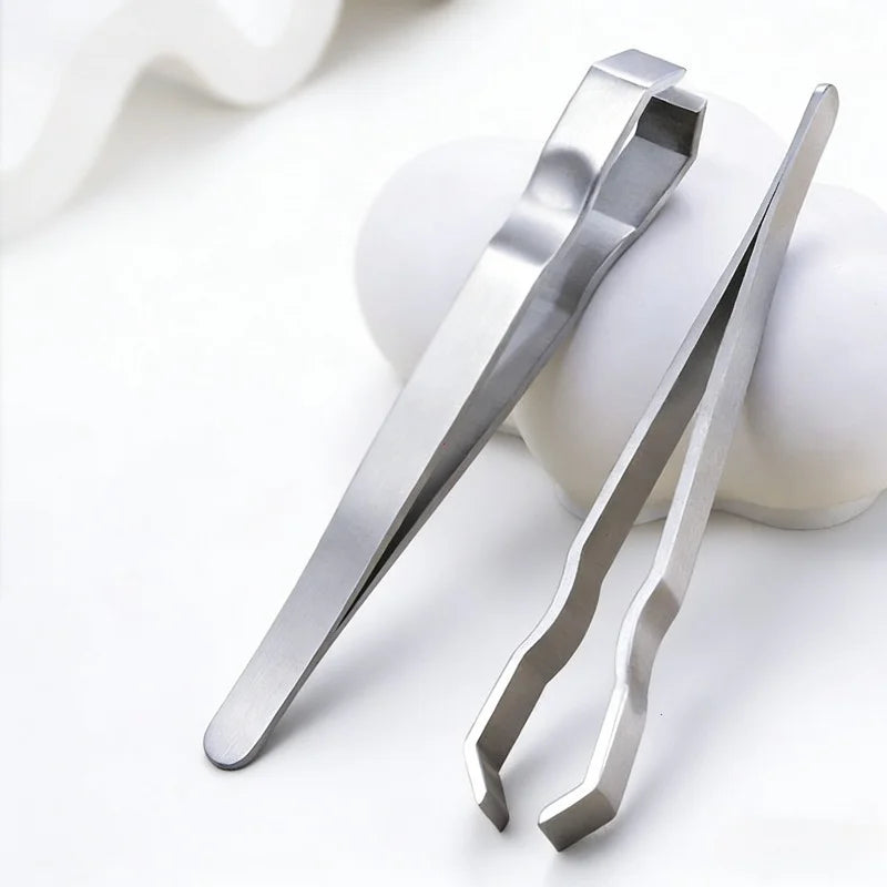 Stainless Steel Beard Mustache Trimmer Tweezers with Precision Tweezing for Facial Hair Grooming Professional & Use for Mustache Vue