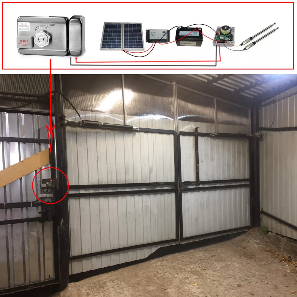 200KG Automatic Dual Arms Swing Door Gate Opener Operator Motor Actuator System Vue
