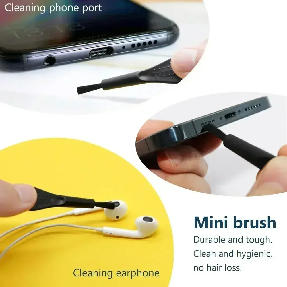 Mobile Phone Speaker Charging Port Cleaning Set Dust Plug for iPhone 16 15 14 Earphones Clean Kit Brush for Samsung Xiaomi Vue