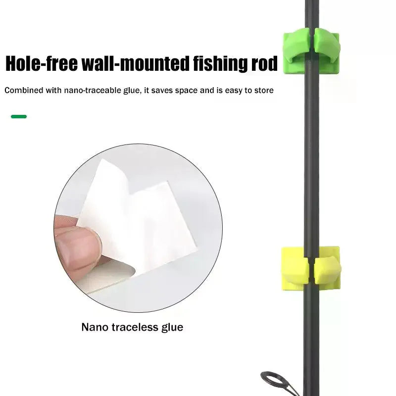 Angling Rod Binding Clip Fishing Pole Holder Fastener Lightweight for Easy Carry and Setup Vue