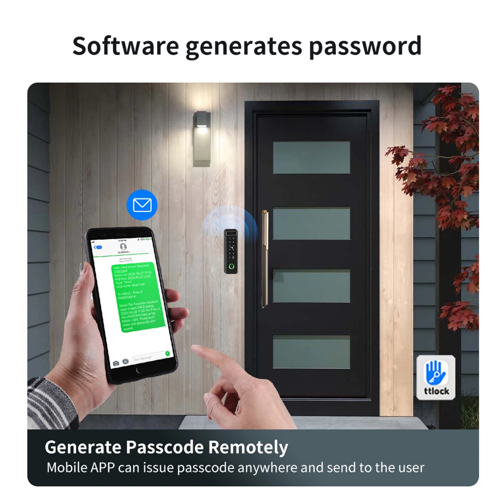 Multiple Platform TTlock TTHotel TTRenting Smart Lock Fingerprint & Face Recognition Access Control Keypad RFID IC Card Reader Vue