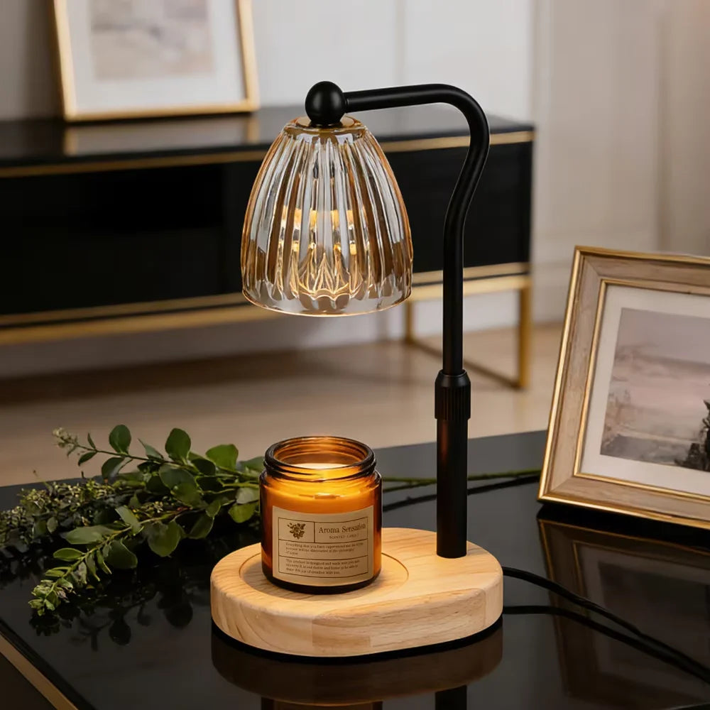 Aromatherapy Candle Heating Lamp Deodorize AC-220V 50W Dimmable Cafe Ambient Light Romantic Atmosphere Desktop Decorative Lamp Vue