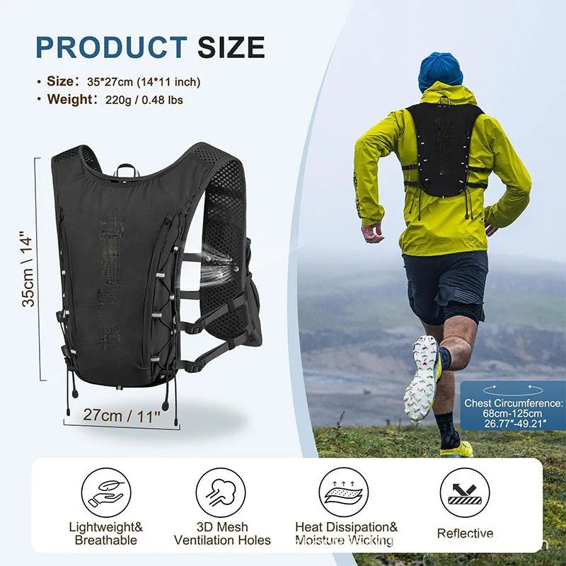 Spot New Multi-functional Running Backpack Safety Reflective Sports Backpack Water Bag Backpack Cycling Bag. Vue