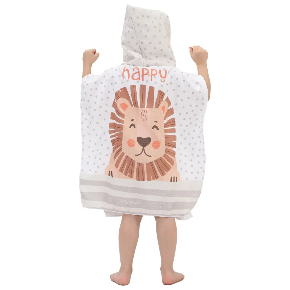 Microfiber Children's Bath Towel Printed Large Bathrobe Baby Beach Swimming Portable Absorbent Beach Towel Vue