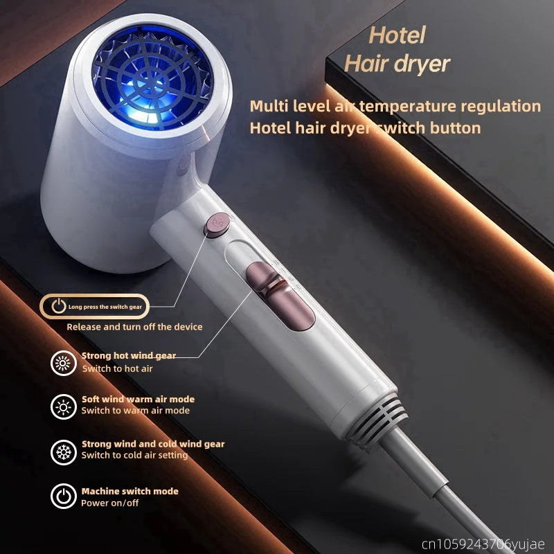 Wall Mounted Hair Dryer 1600W No-Drill Hotel Bathroom 220V Wall Mounted Hair Dryer Vue