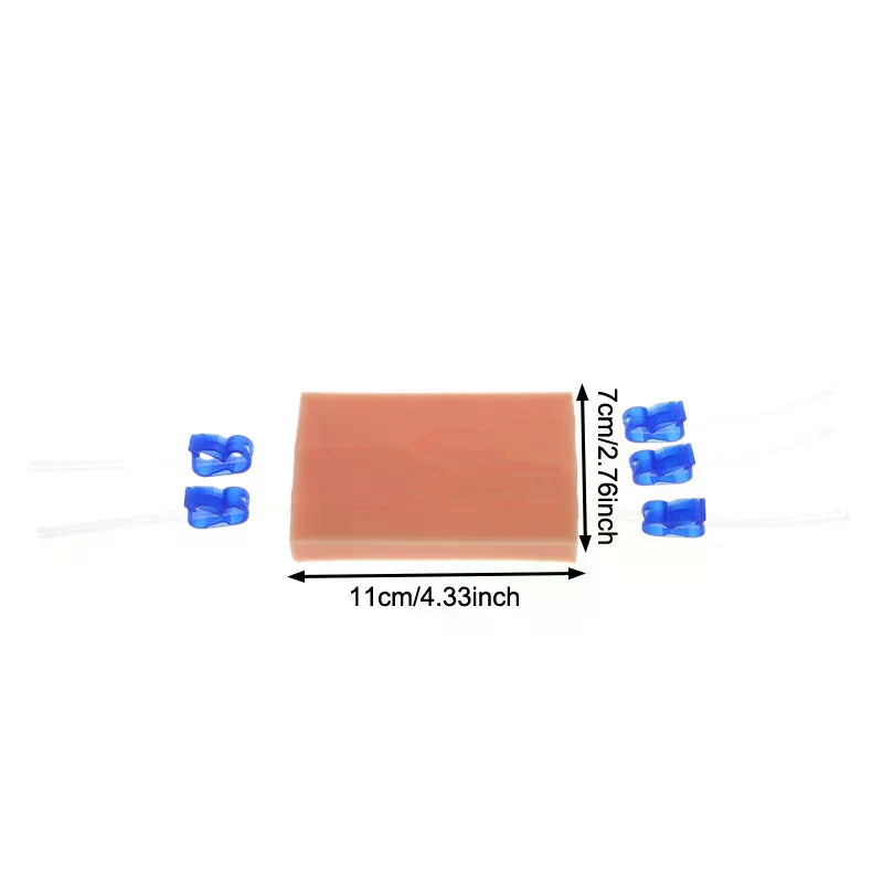 Venipuncture Injection Practice Pad Simulation Human Skin Tear Resistant Portable For Students Nurses Suture Training Model Vue