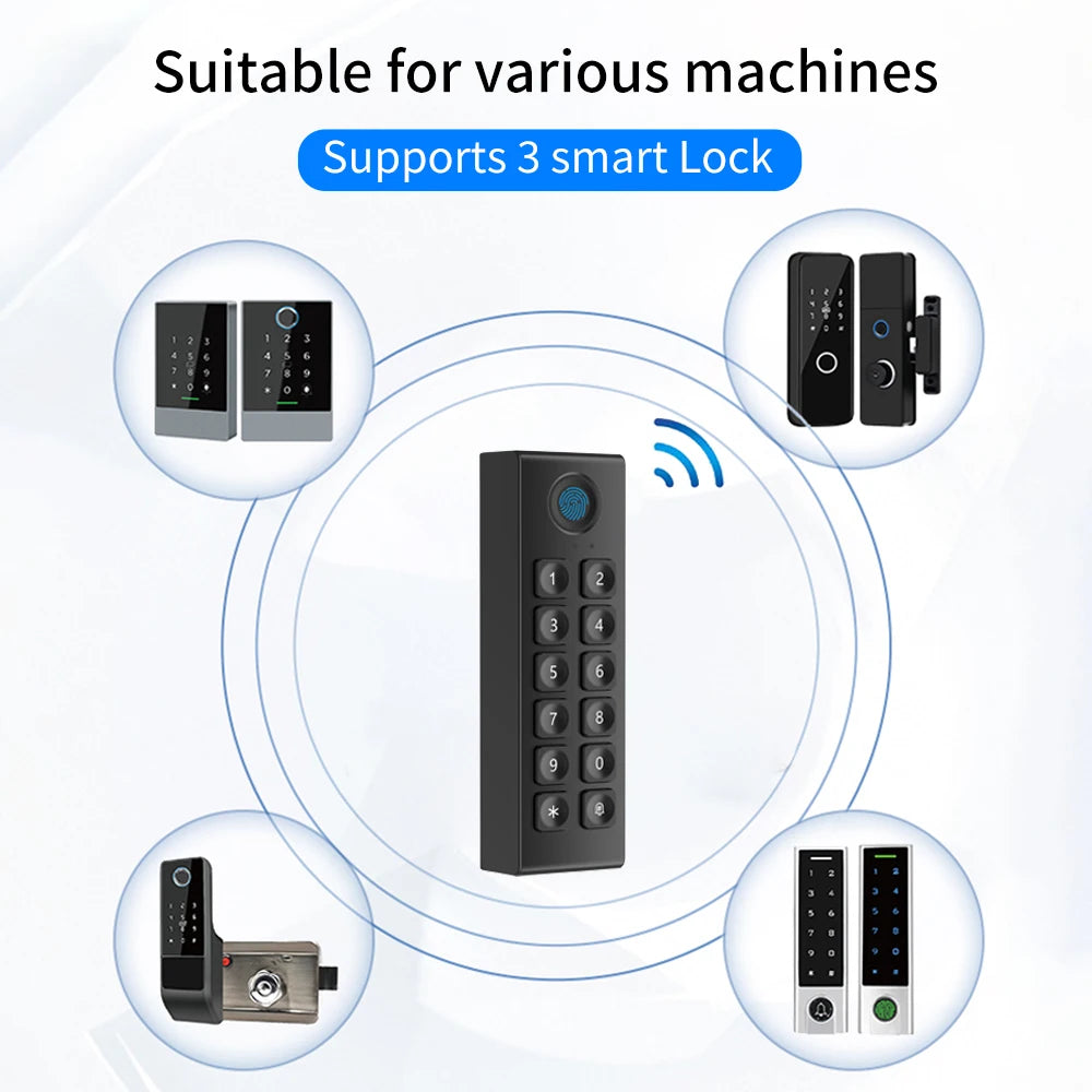 TTLOCK APP Fingerprint Wireless Digital Keyboard Access Control System WIFI 13.5MHz Bluetooth Smart Door Opener Vue