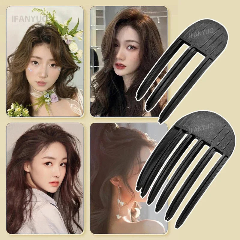 3/6Teeth Hair Roots Volumizing Hair Clips Women Curling Bangs Fixed Shape Hairpin Wind Sculpting Combs High-arched Styling Tool Vue