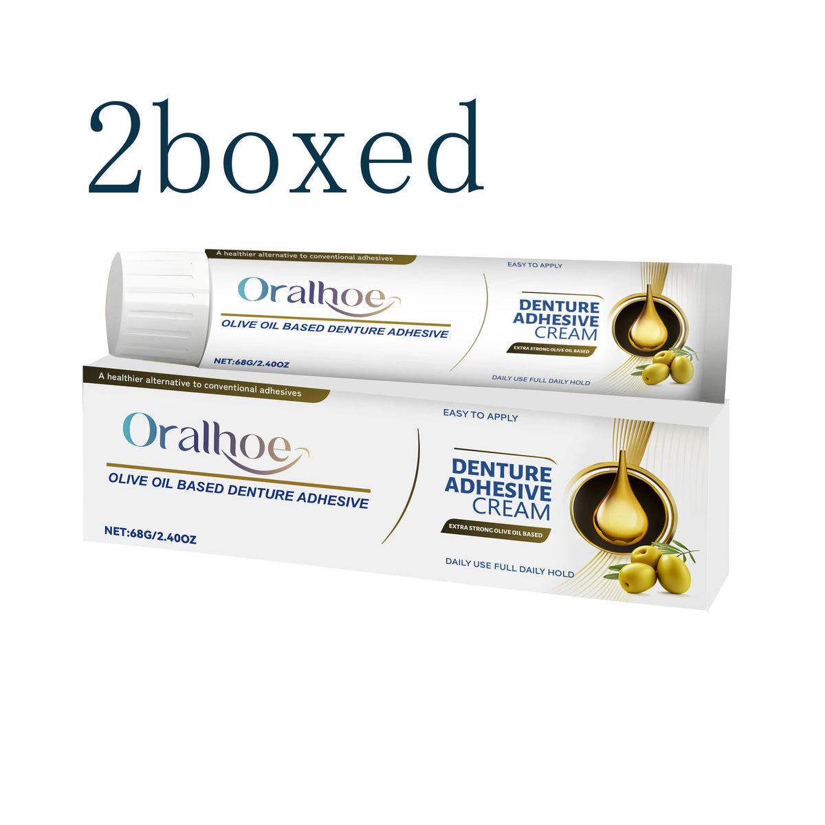 Thermoplastic Comfort Denture Adhesives Glue Teeth Care Denture Silicone Reline Kit Adhesive Cushion Friction Fixed Dentures Vue 2boxed