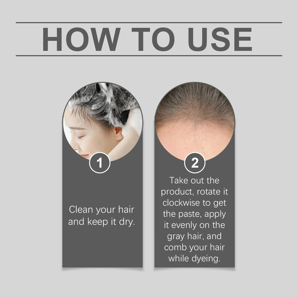 Hair Coloring Stick: Natural & Gentle, Non-Irritating, High-Pigment Temporary Hair Color Vue