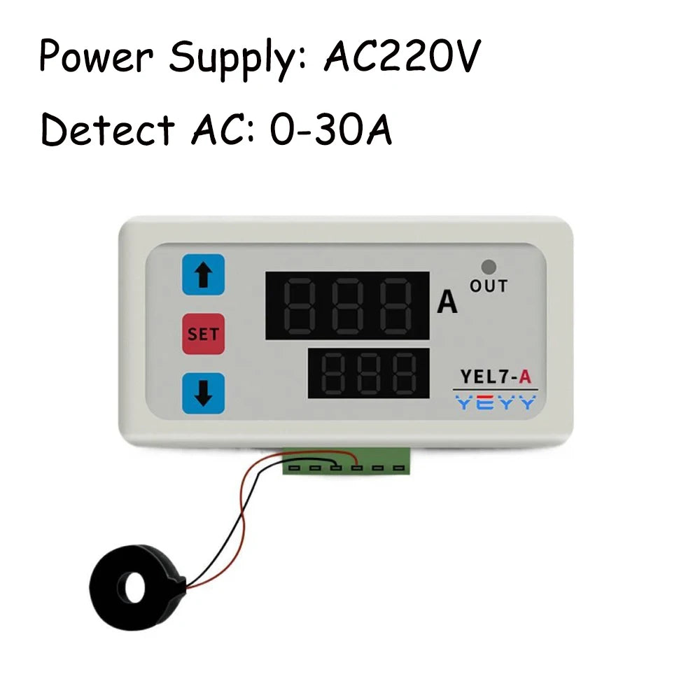 Embedded DC and AC Current Detection Module Overload Overcurrent and Undercurrent Protector Delay Relay Control Detection Module Vue C