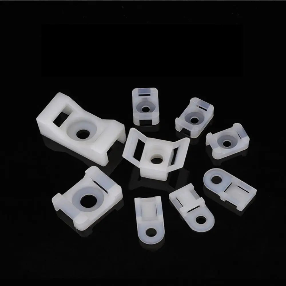 Plastic Cable Organizer Cable Tie Base Wire Fixing Seat Cable Tie Mounts Holder Cable Clamp Cable Tie Bracket Fixed Buckle Seat Vue