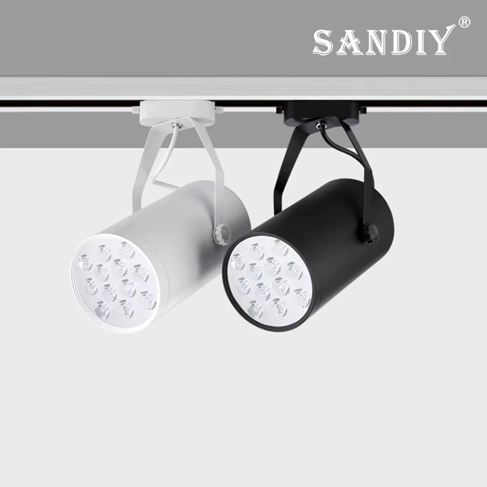 SANDIY LED COB Track Light Spotlight 3W–15W | Shop & Home LED Track Spotlight Vue Natural white White 12W