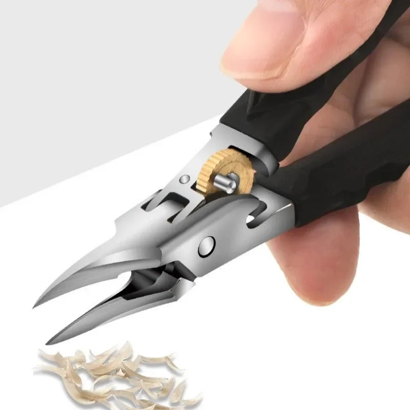 Super Sharp Angled Nail Clipper with Lock Switch Professional Sharp Nail Groove Nail Scissors Dead Skin and Spiky Nails Clippers Vue