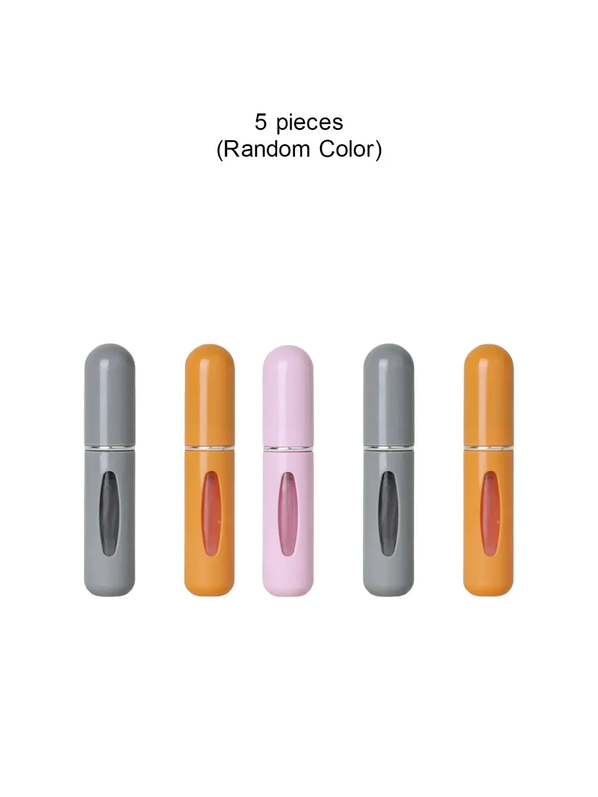 vvocci 3/5/10pcs 5ml Fragrance Press Spray Dispenser For Cosmetics Type Portable Bottom-fill Perfume Refillable Liquid Container Vue M13 5Pcs-RandomColor
