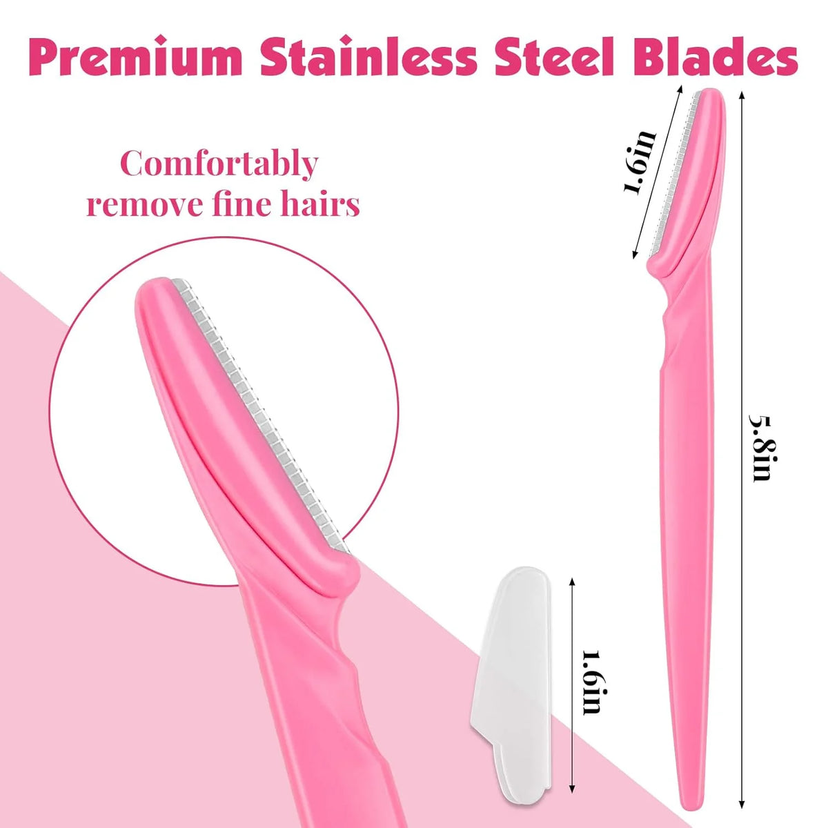 5-12piece Unisex Precision Eyebrow Facial Razor Set Modern Beauty Tool Safety Guard Face Hair Care Durable Razor Eyebrow Trimmer Vue