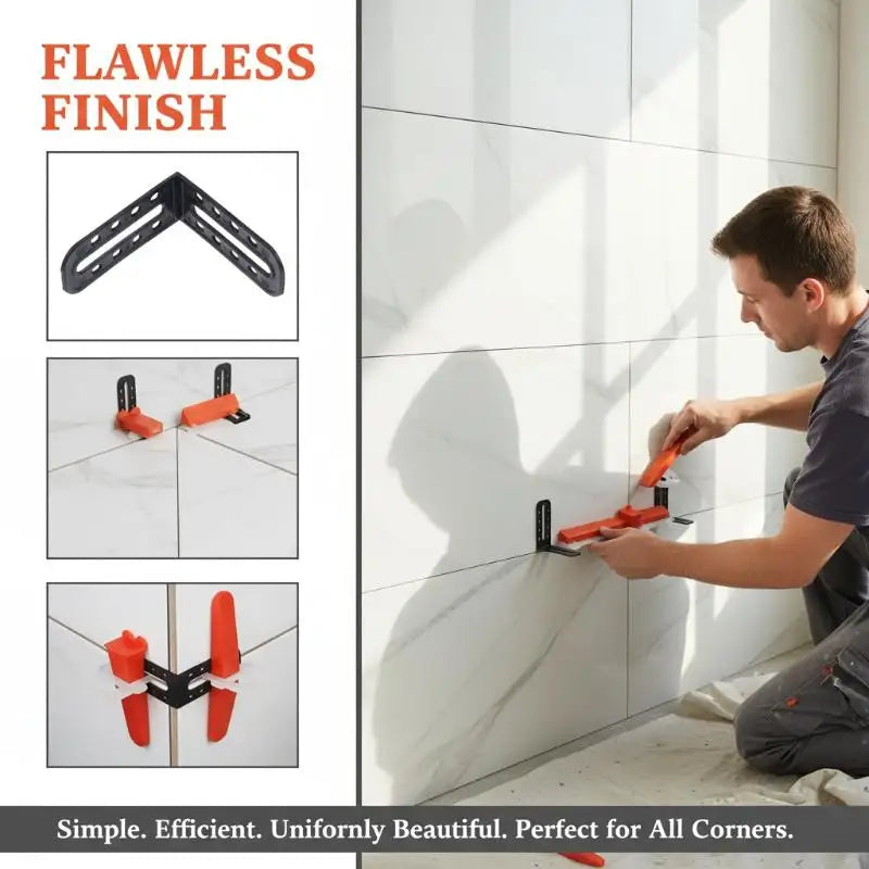25Pcs Tile Leveling System Clips Male Angle For Floor Wall Tile Leveler Spacers Locater Adjuster Laying Construction Tools Vue Default Title