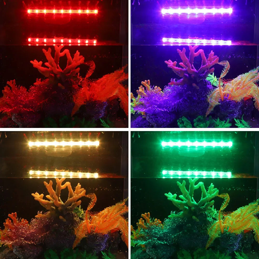 Aquarium Light LED Waterproof Fish Tank Clip Light 90-260V Underwater Submersible Decor Lighting Aquatic Plant Grow Lamp Vue