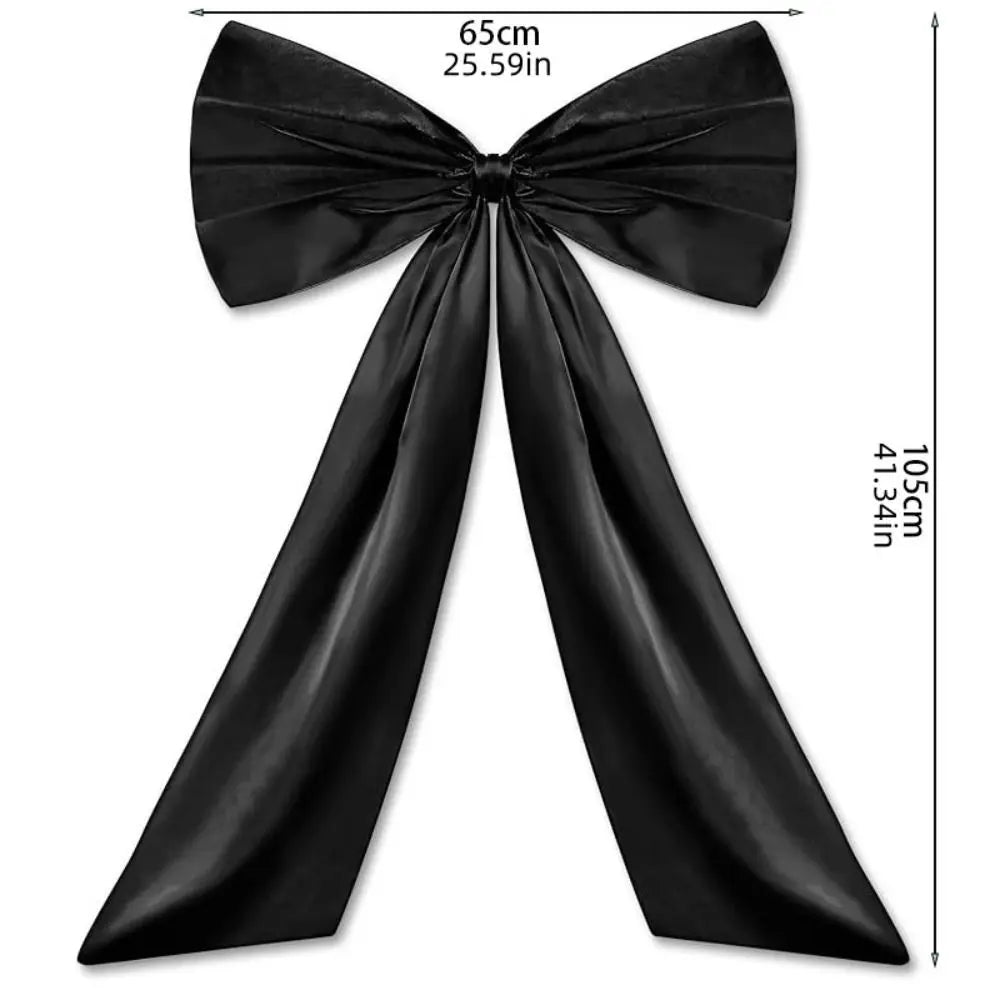 Wall Pendant Large Bow Decor Hanging Ornaments Extra Large Christmas Tree Topper Bow Backdrop Pink Red Giant Ribbon Tie Wedding Vue