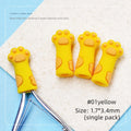 1Pcs Nipper Cover Protective Sleeve for Nail Cuticle Scissors Manicure Pedicure Tools Dead Skin Tweezers Cap Mini Scissors Case Vue Yellow