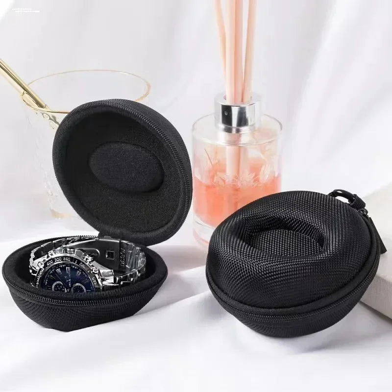 1-2Pc Travel Case Portable Storage Box For Single Watch Shock And Impact-resistant For Wristwatches Smart Watches Watch storage Vue