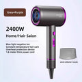 110,000 RPM High-Speed Ionic Hair Dryer with Diffuser Ionic Hair Dryer Vue Grayish purple-1 220V-240V EU Plug