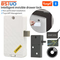 Smart Keyless Invisible Lock Tuya App Cabinet Lock Fast Unlocking File Drawer Door Electric IC Card Lock Home Office Furniture Vue Default Title