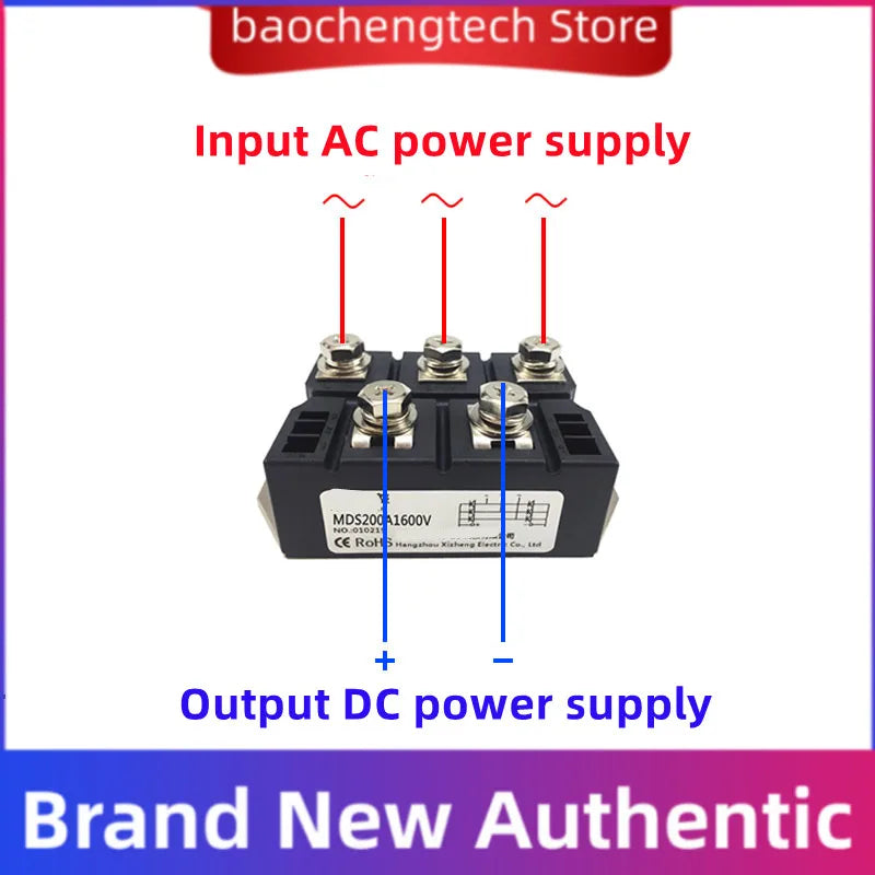 MDS 100A 150A 160A 200A 250A three-phase rectifier bridge module 1600V electromagnetic furnace Vue