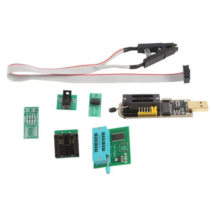 Hot-SOP8 Test Clip With CH341A With 1.8V Converter With SOP8 To DIP8 Multi-Function Burn-In Holder Set Replacement Accessories Vue
