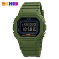 SKMEI 1628 Men's Digital Sports Watch – LED, Waterproof Digital Sports Watch Vue 1628 Green Black China Mainland