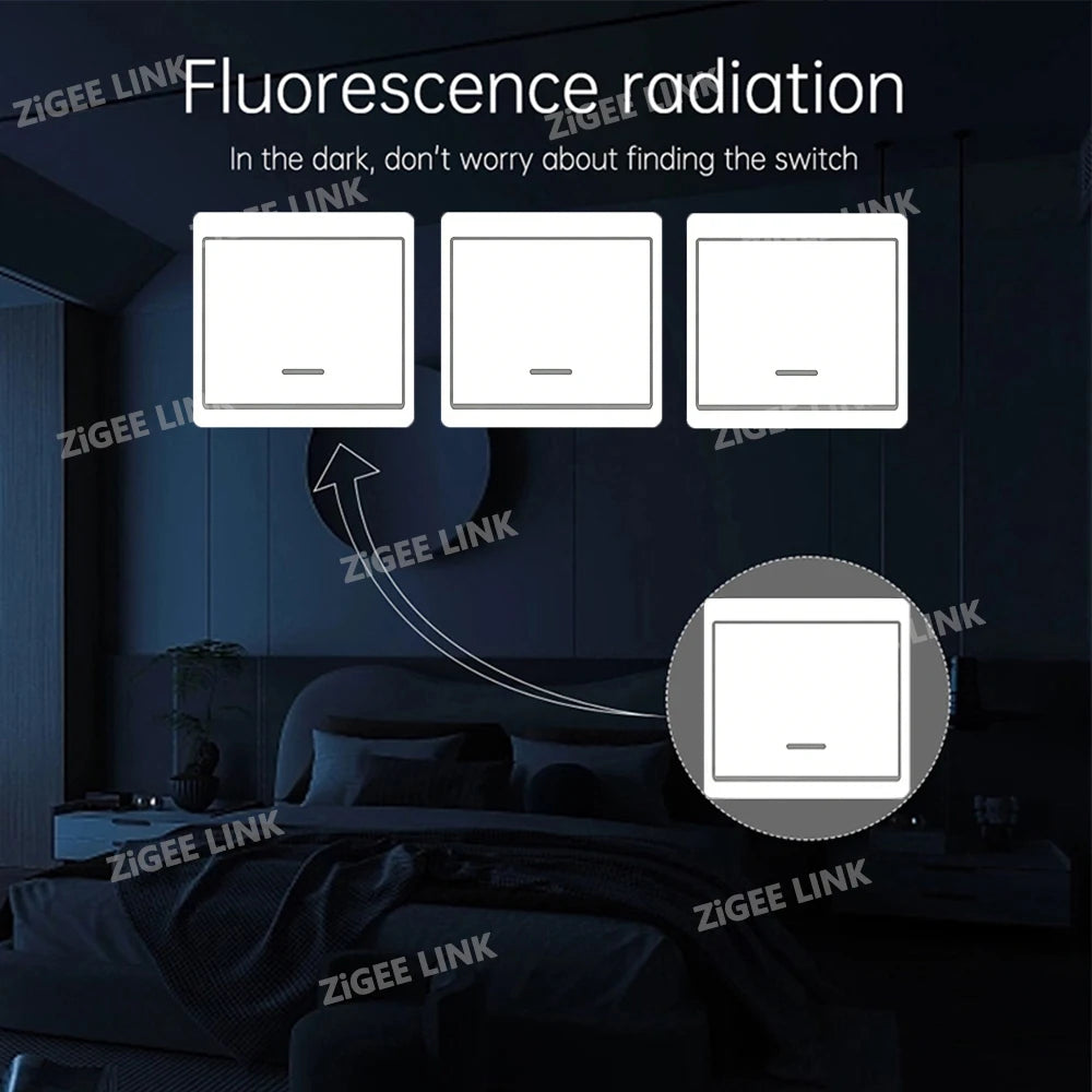 RF 433MHz Wireless Smart Wall Light Switch Panel Remote Control Mini Relay Receiver for LED Lightings Fan Vue