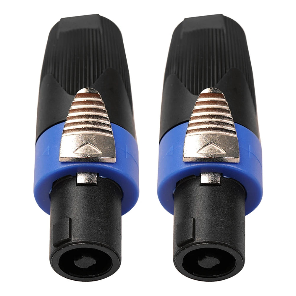 10PCS 4-Pole 4Pin NL4FC Speaker Connector Ohm Plug Speaker Audio Cable Adapter Twist Lock 4 Pin Speakon Female Jack Accessories Vue 2pcs