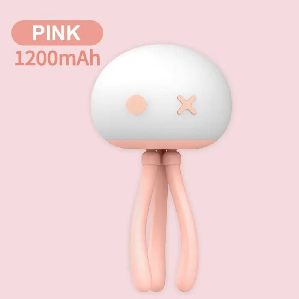 Deformable Silicone Jellyfish Night Light Eye Protection 3 Color Light LED Jellyfish Lamp Adjustable Brightness Flexible Tripod Vue