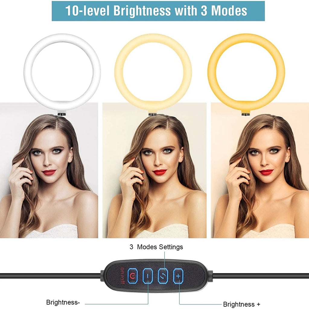 10inch 26cm Selfie Ring Light Photography Fill Lighting Led Ring Lamp for Video Recording Live Broadcast Selfie Led Lamp Vue