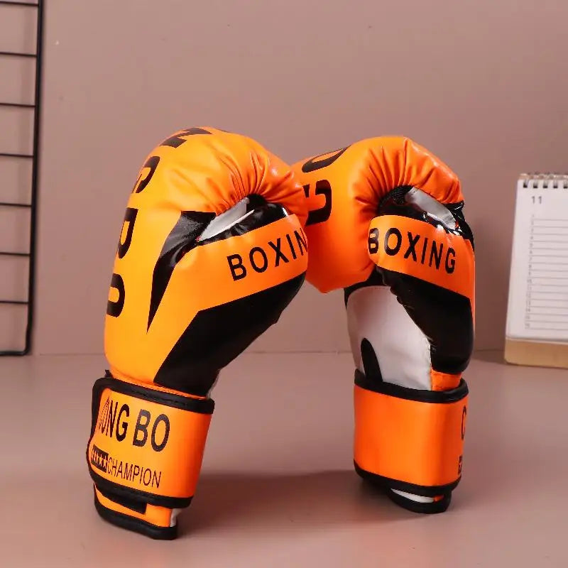 Kids Professional Boxing Training Sparring Gloves PU Leather