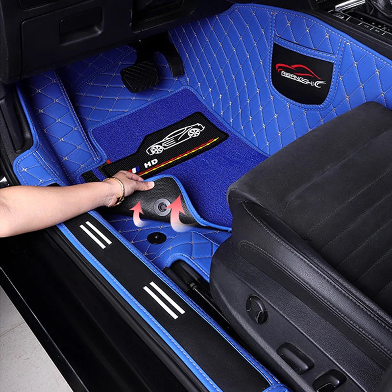 Custom Fit Car Floor Mats For Mercedes Benz A B C E S CLASS CLS CLK CLA Waterproof Protection Mat Leather Interior Accessories Vue