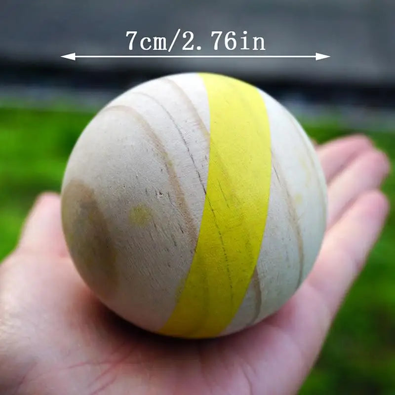 Wood Bocce Balls Sports Playground Grass Outdoor Backyard Gym Beach
